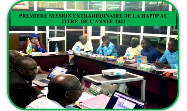 PREMIERE SESSION EXTRAORDINAIRE DE LA HAPDP AU TITRE DE L’ANNEE 2022