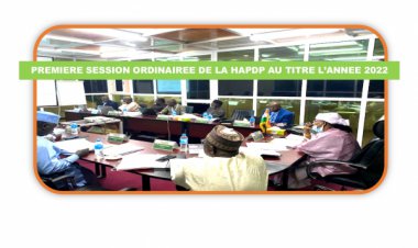 PREMIERE SESSION ORDINAIREE DE LA HAPDP AU TITRE L’ANNEE 2022