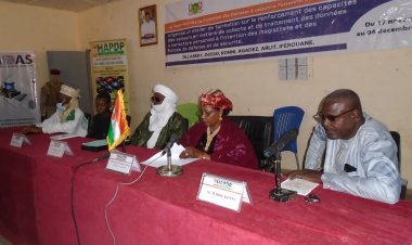 La Présidente de la HAPDP, Mme SANADY TCHIMADEN HADATAN poursuit la mission dans le Département de Konni ce mercredi 23 novembre 2022